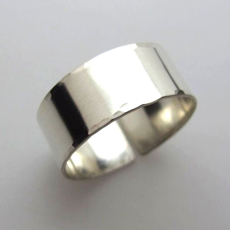 plain silver ring for men and boys pack of 1